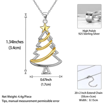 Christmas tree  necklace