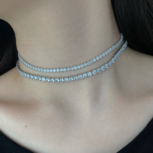 Crystal choker necklace