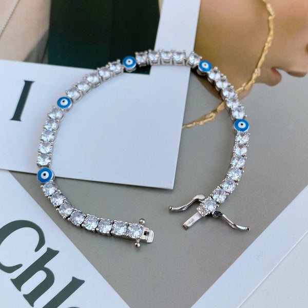 Evil Eye Tennis Bracelet 4MM
