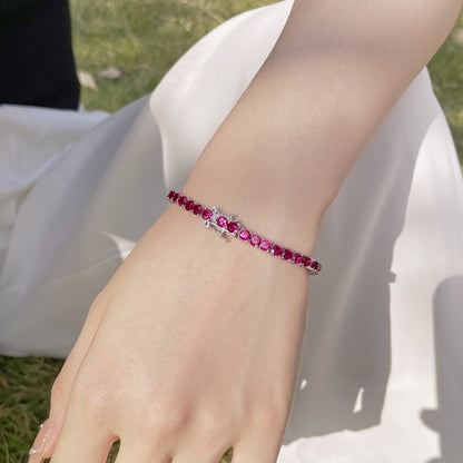 Pink Tennis Bracelet 4MM