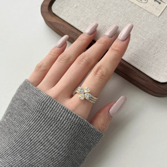 Petal Harmony Ring Set