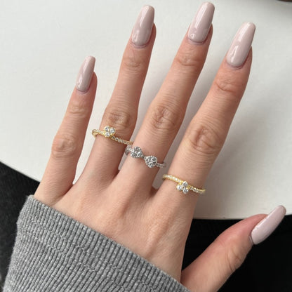 Petal Harmony Ring Set