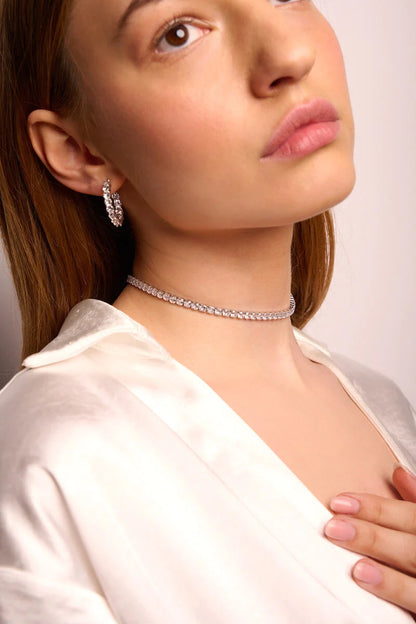 Crystal choker necklace