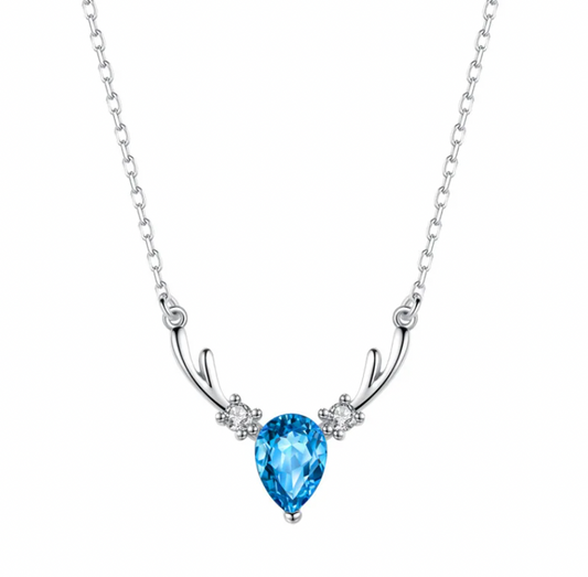 Christmas gift silver necklace