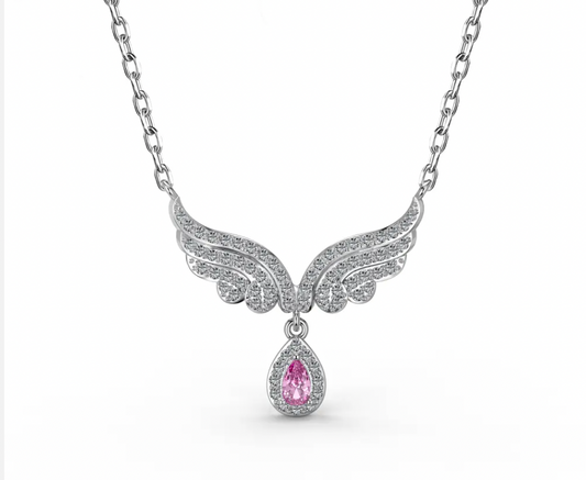 Wings Waterdrop Pendant Necklace